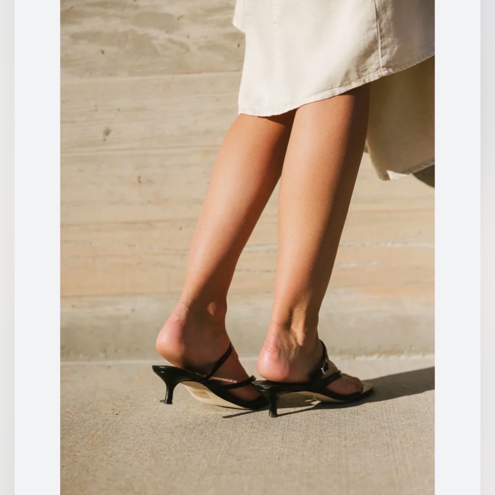 Steve Madden Jessa Banded Kitten-Heel Slip-On Sandals